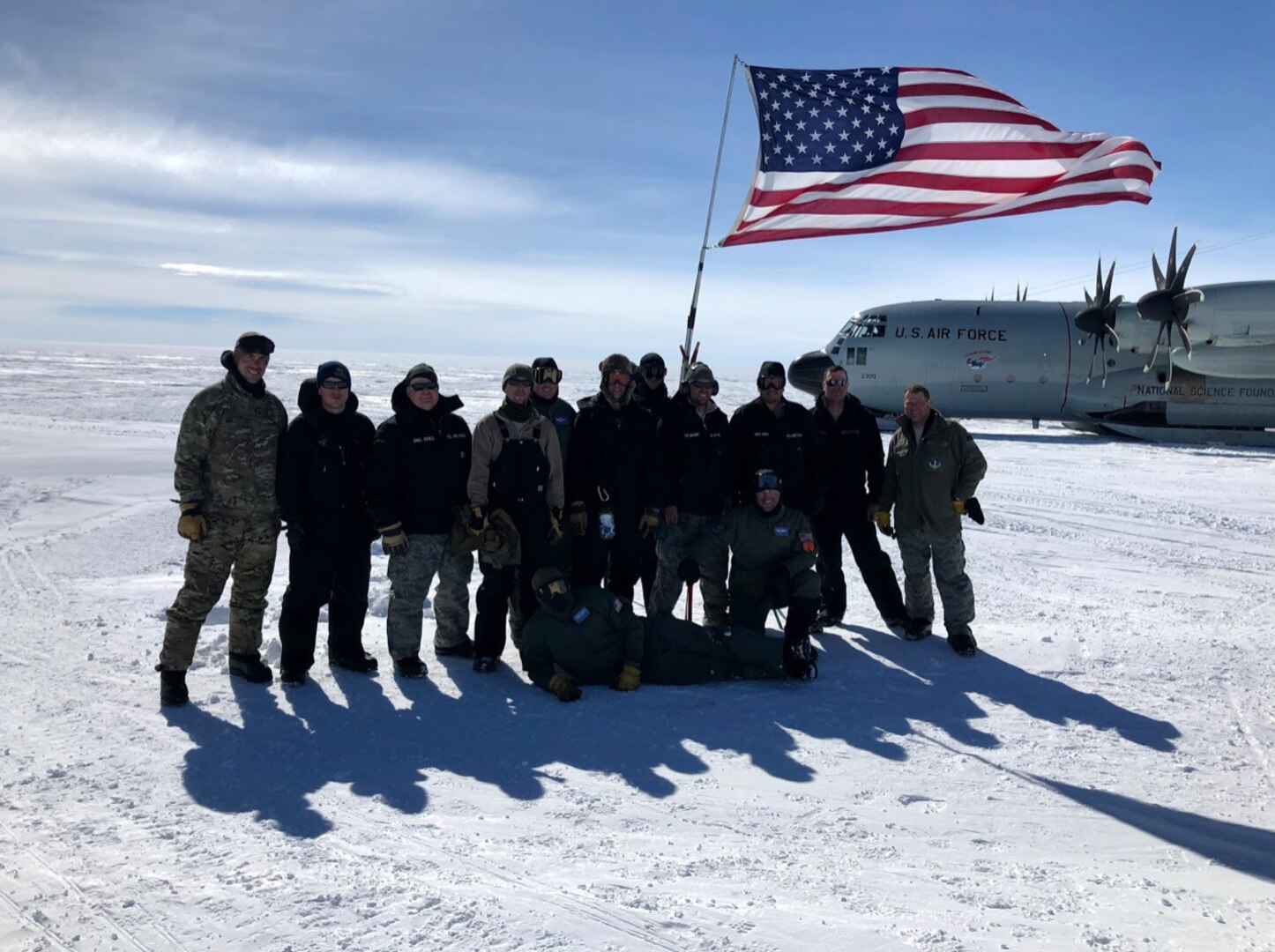 Members of the 109th Air Wing work with the Canadian Air Force to drop Airmen and supplies in a remote polar region to build a skiway for ski-equipped heavy airlift to land on.