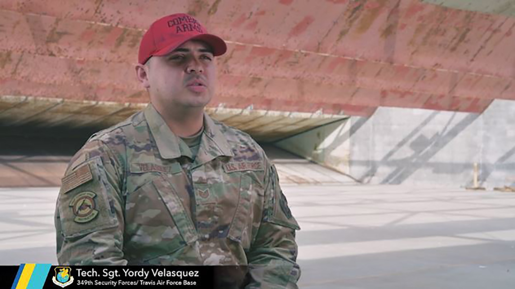 Tech. Sgt. Yordy Velasquez is a 349th AMW Combat Arms Instructor being featured for his participation in the 2019 Royal Marine Corps Shooting Competition.