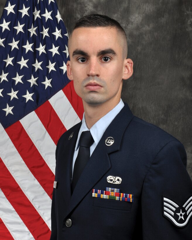 Staff Sgt. Barrett Lowry, 445th Maintenance Squadron aircraft fuels systems journeyman, is the 445th Airlift Wing NCO of the Quarter, third quarter. (U.S. Air Force photo/Staff Sgt. Darrell Sydnor)