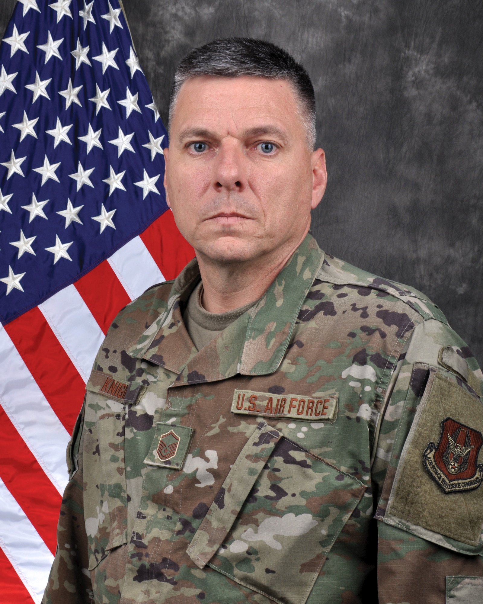 Master Sgt. Christopher Knight, 445th Aircraft Maintenance Squadron aircraft production expediter, is the 445th Airlift Wing Senior NCO of the quarter, third quarter. (U.S. Air Force photo/Staff Sgt. Darrell Sydnor)