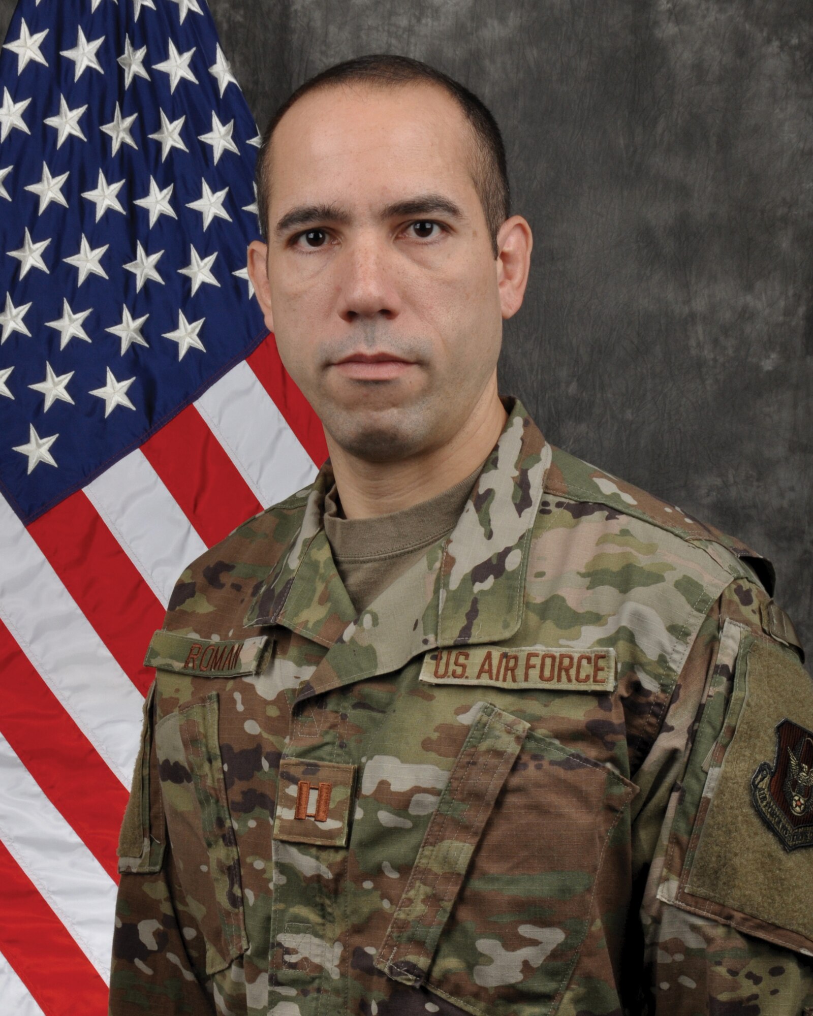 Capt. Abdeel Roman, 445th Aircraft Maintenance Squadron aircraft maintenance unit officer in-charge, is the 445th Airlift Wing Company Grade Officer of the Quarter, third quarter. (U.S. Air Force photo/Staff Sgt. Darrell Sydnor)