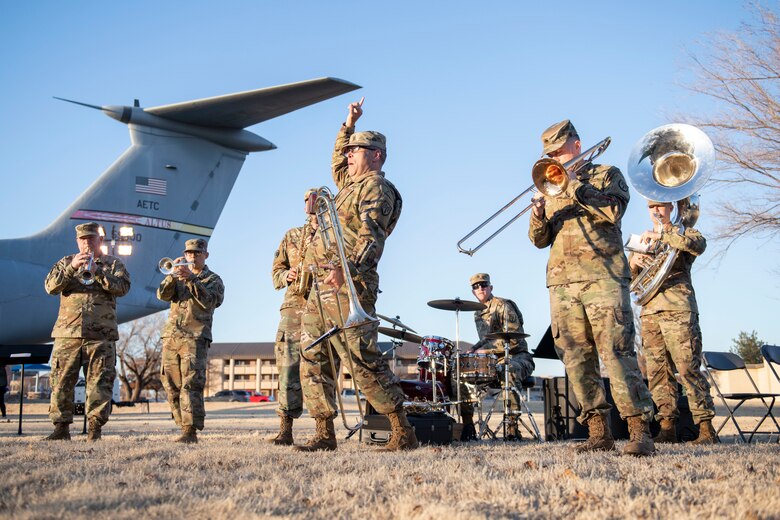 97 AMW hosts annual Holiday Tree Lighting.
