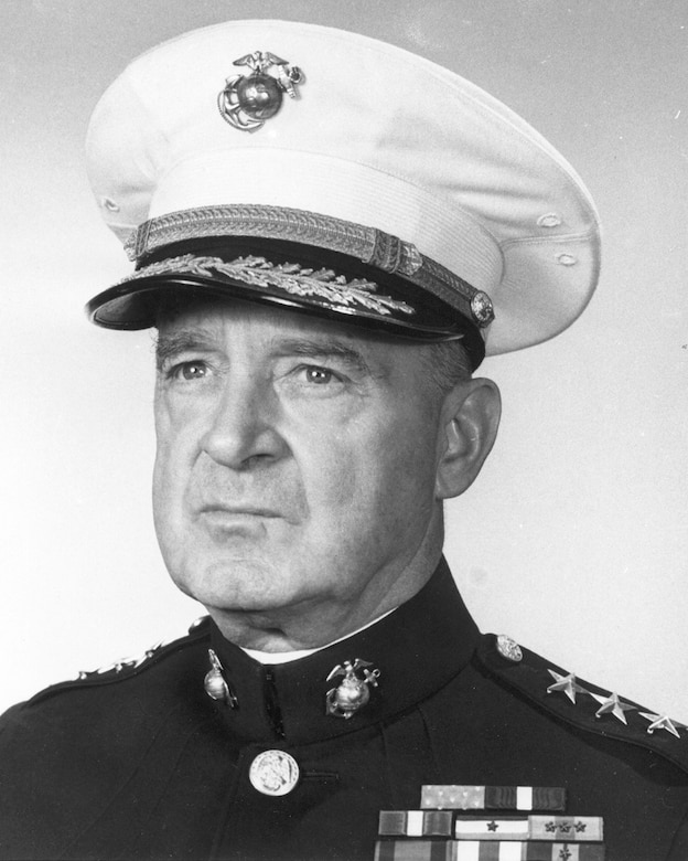 Marine Corps Maj. Gen. Alexander Vandegrift head shot.