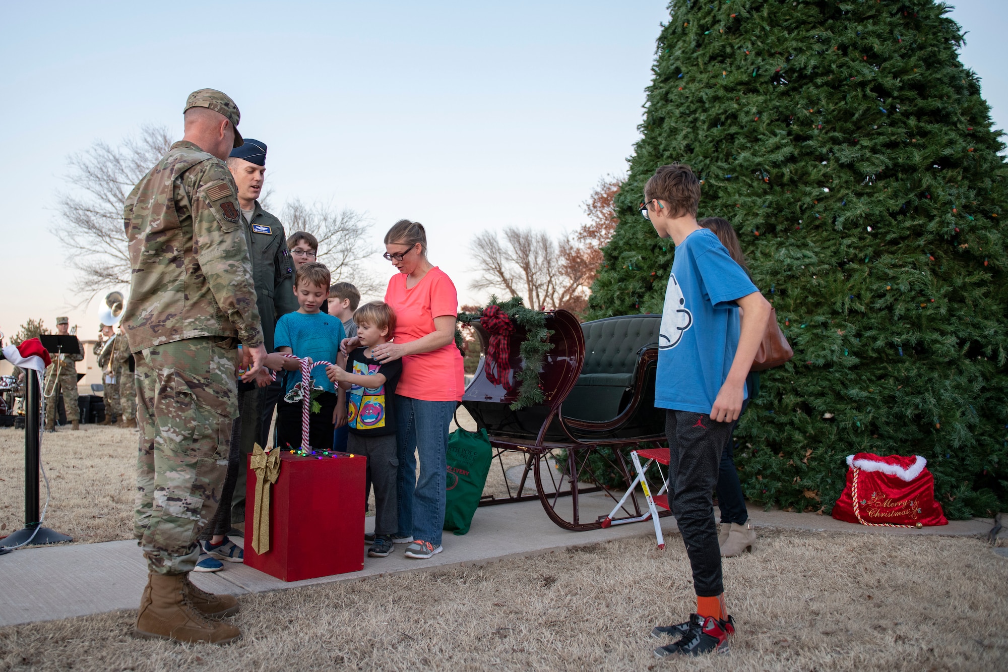 97 AMW hosts annual Holiday Tree Lighting.