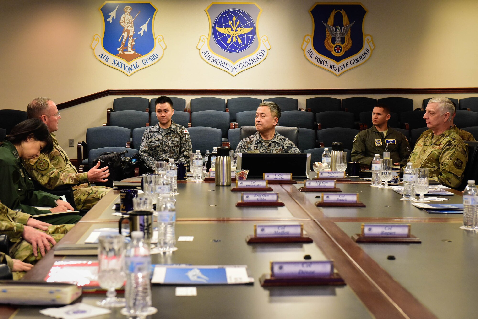 JASDF ASC commander visits AMC and TRANSCOM