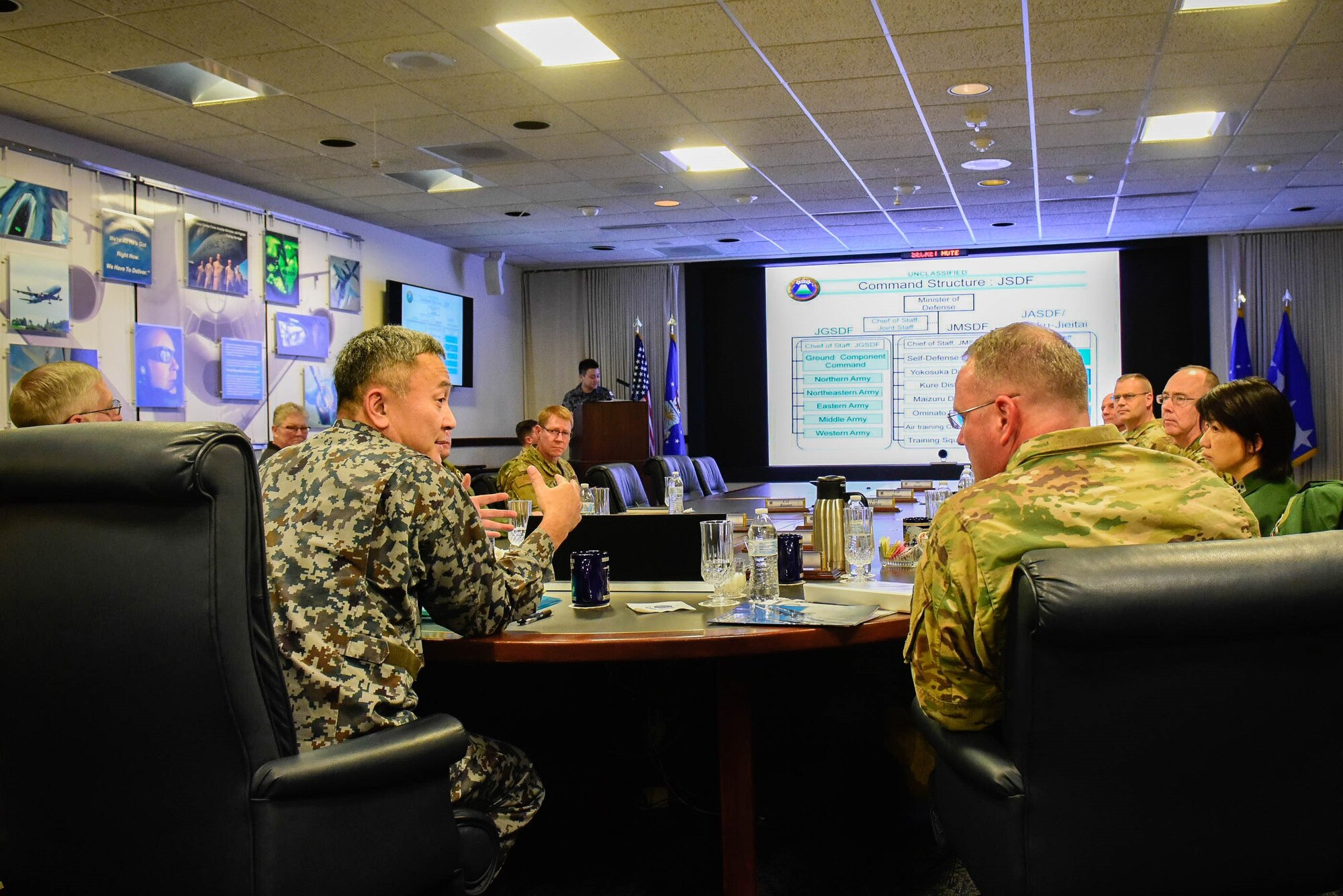 JASDF ASC commander visits AMC and TRANSCOM