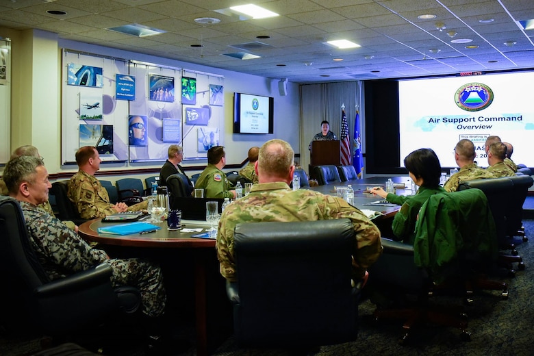 JASDF ASC commander visits AMC and TRANSCOM