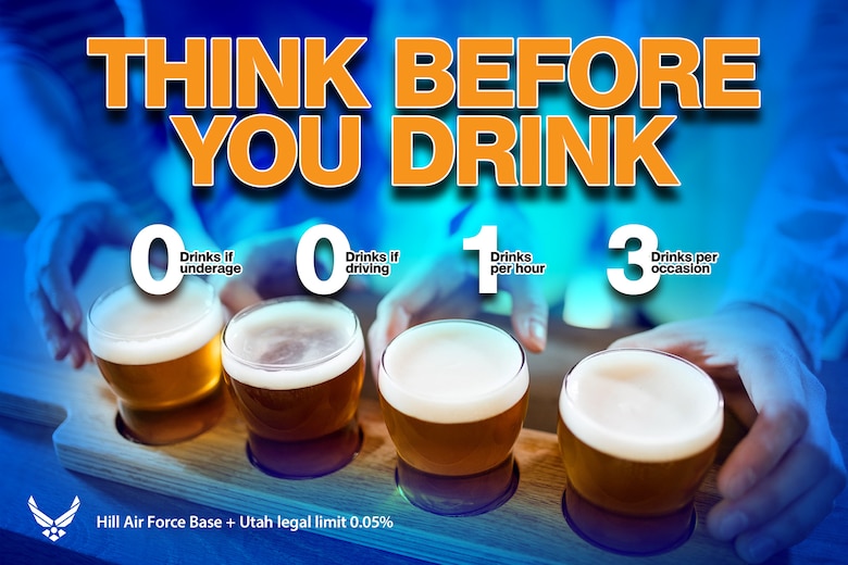 The rule of 0-0-1-3 means zero alcohol if underage, zero drinks if driving, no more than one standard drink per hour, and no more than three drinks per occasion. (U.S. Air Force graphic by David Perry)
