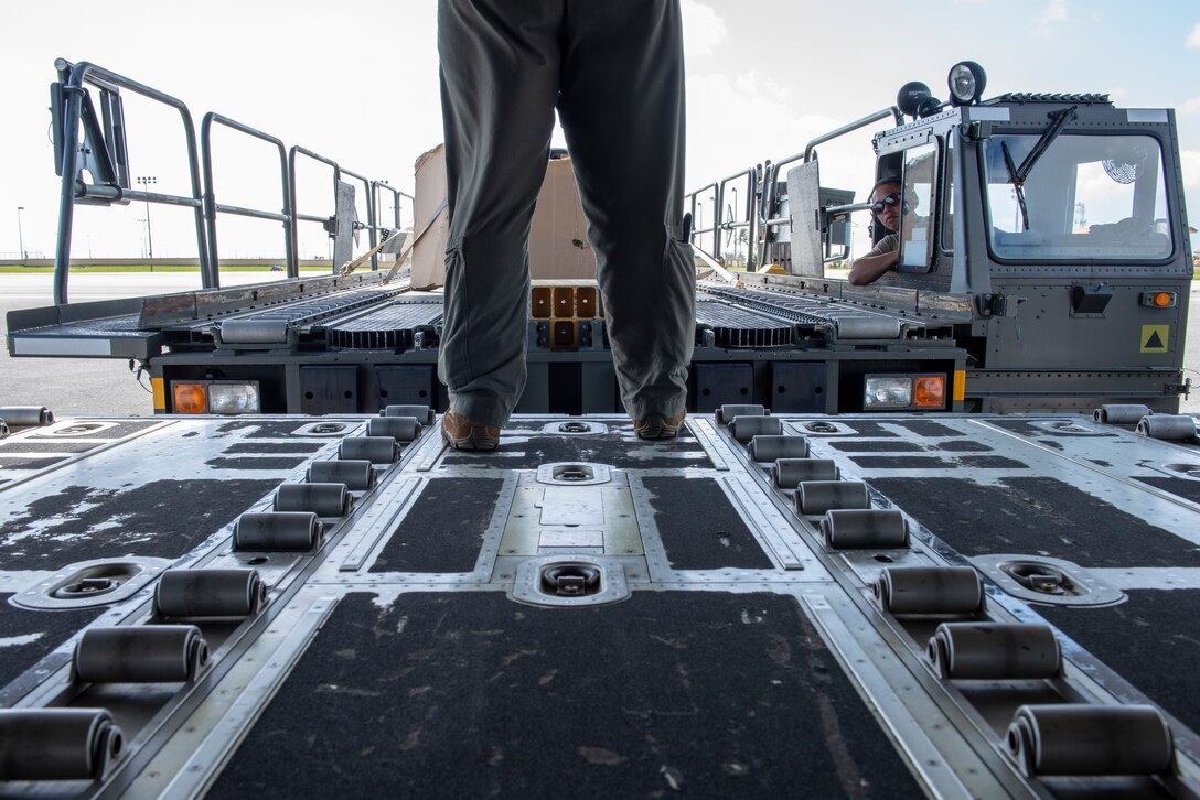 An Airman with the 374th Logistics Readiness Squadron