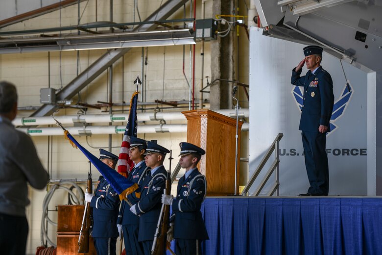 Assumption of command ceremony on Seymour Johnson Air Force Base, North Carolina, Dec. 8, 2019.