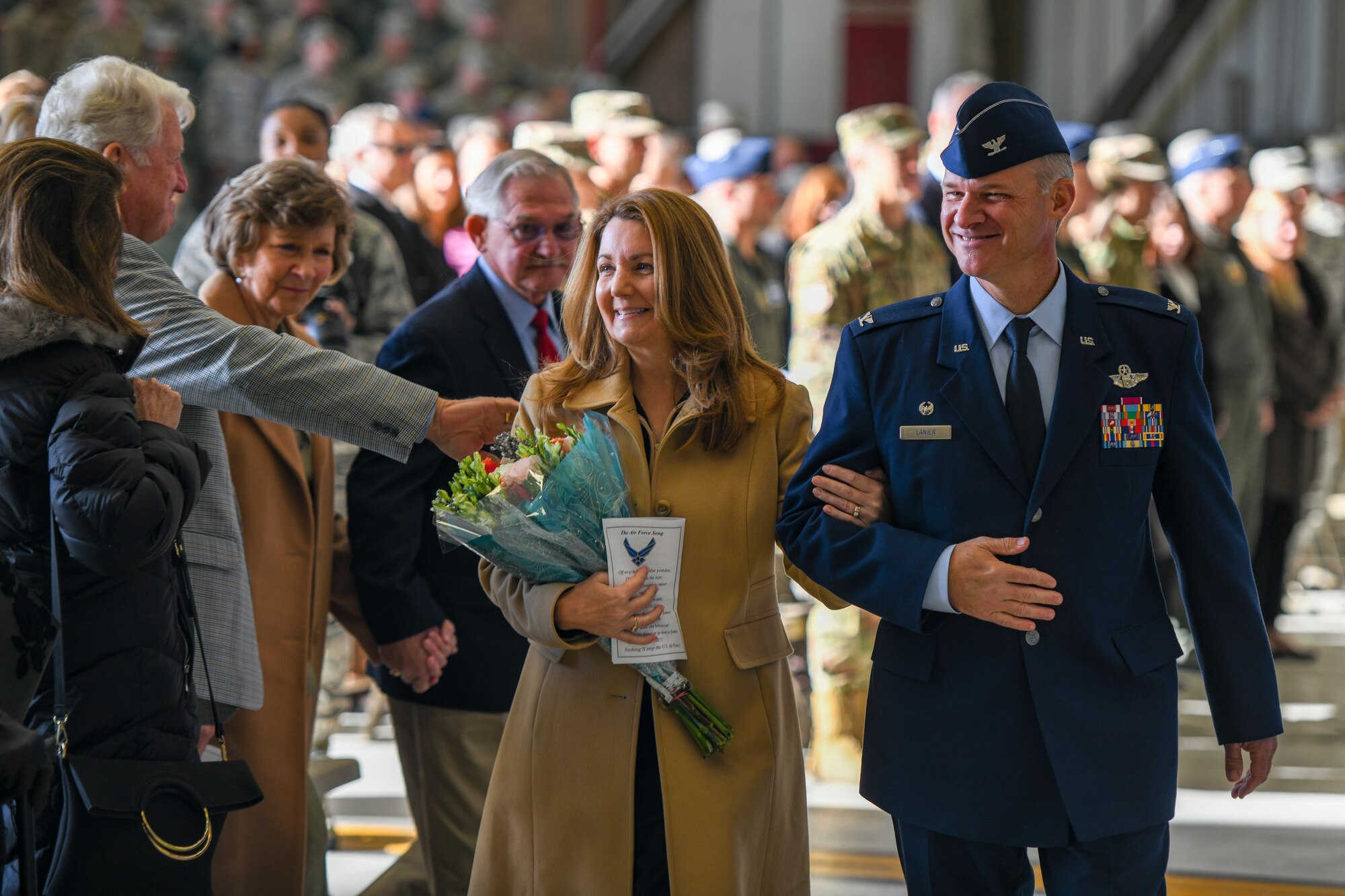 Assumption of command ceremony on Seymour Johnson Air Force Base, North Carolina, Dec. 8, 2019.