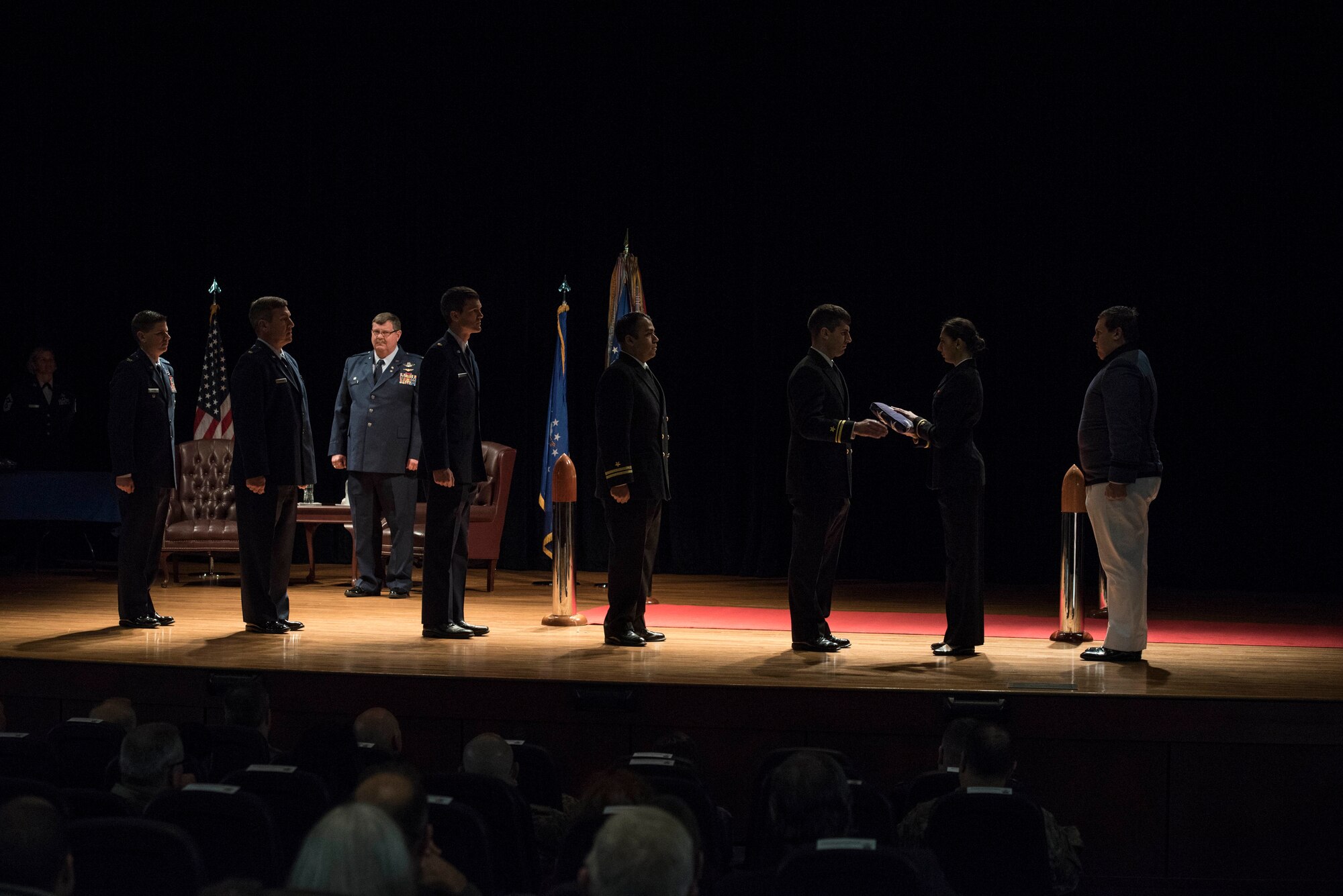 Col. Gregory S. Gilmour, outgoing Commander of the 315th Airlift Wing at JB Charleston, retired after 33 years of service across the U.S. Air Force Reserve and U.S. Navy at his retirement ceremony December 8, 2019, at JB Charleston.
“You couldn’t find a better character in a leader or a friend,” said Brig. Gen. Pennington, Mobilization Assistant to the Commander and President, Air University, Maxwell Air Force Base, Alabama. Pennington has known Gilmour for about 15 years through military service.