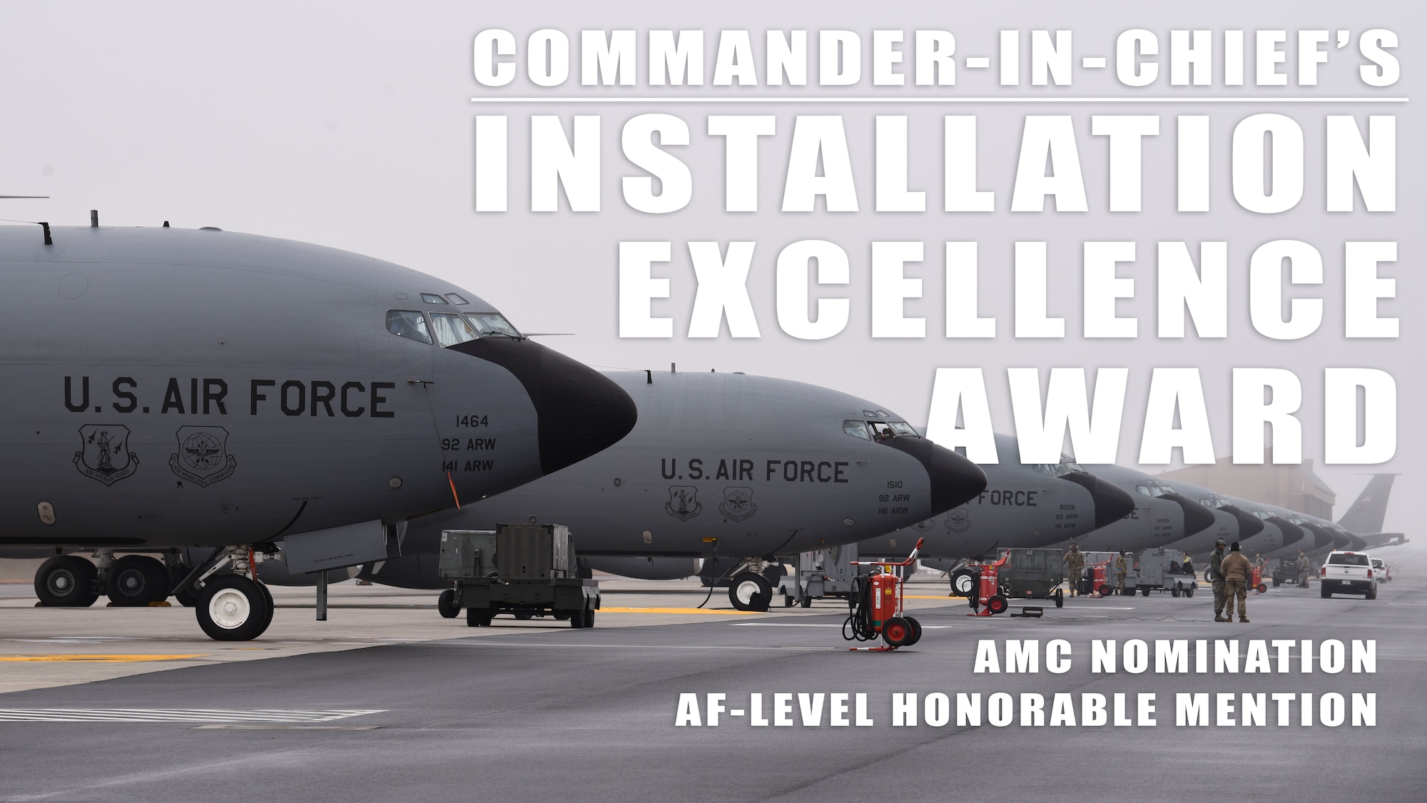 Fairchild Air Force Base was awarded the AMC nomination for the 2019 Commander-in-Chief’s Installation Excellence Award and also earned “Honorable Mention” at Air Force level.