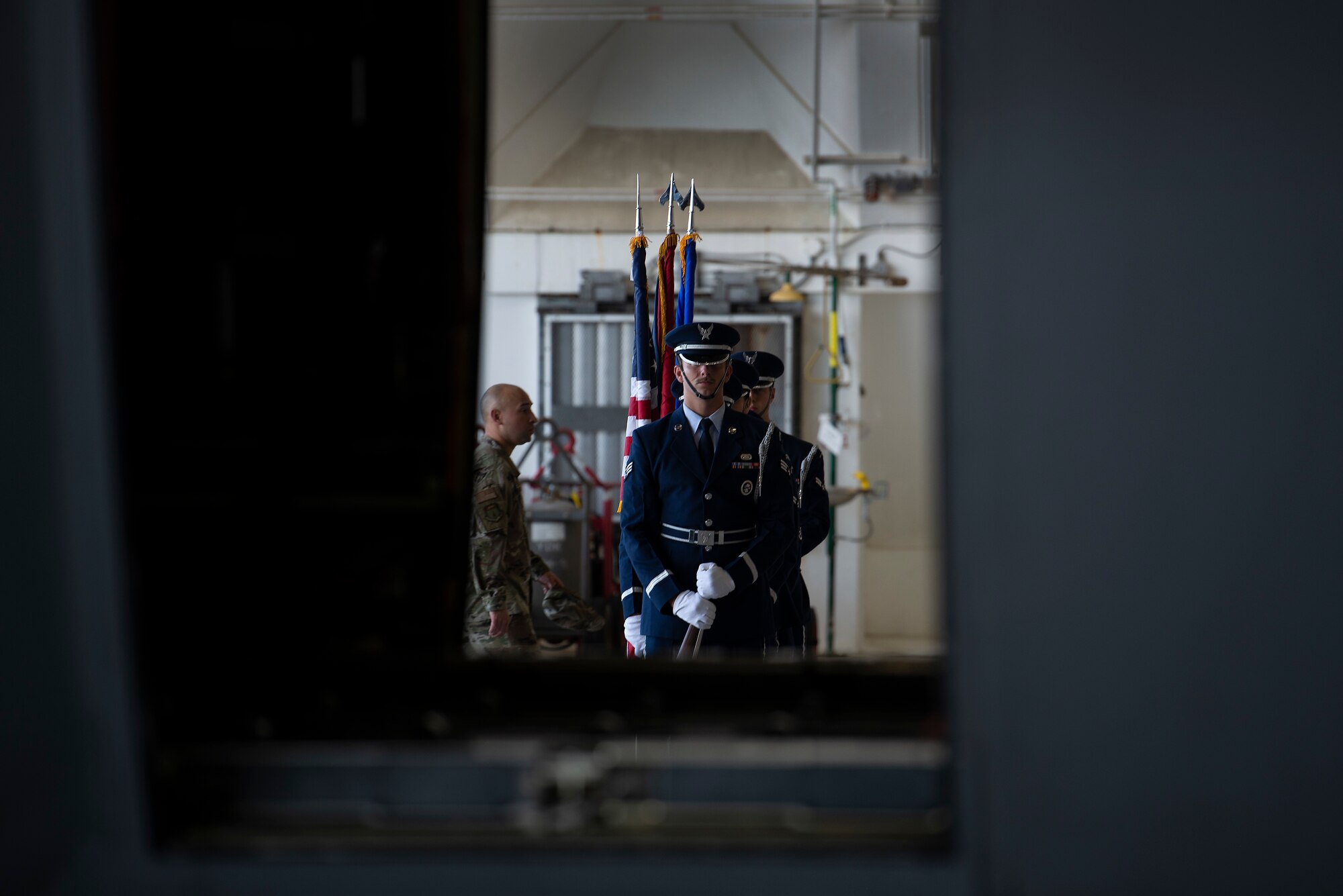 Members of the 36th Wing base honor guard