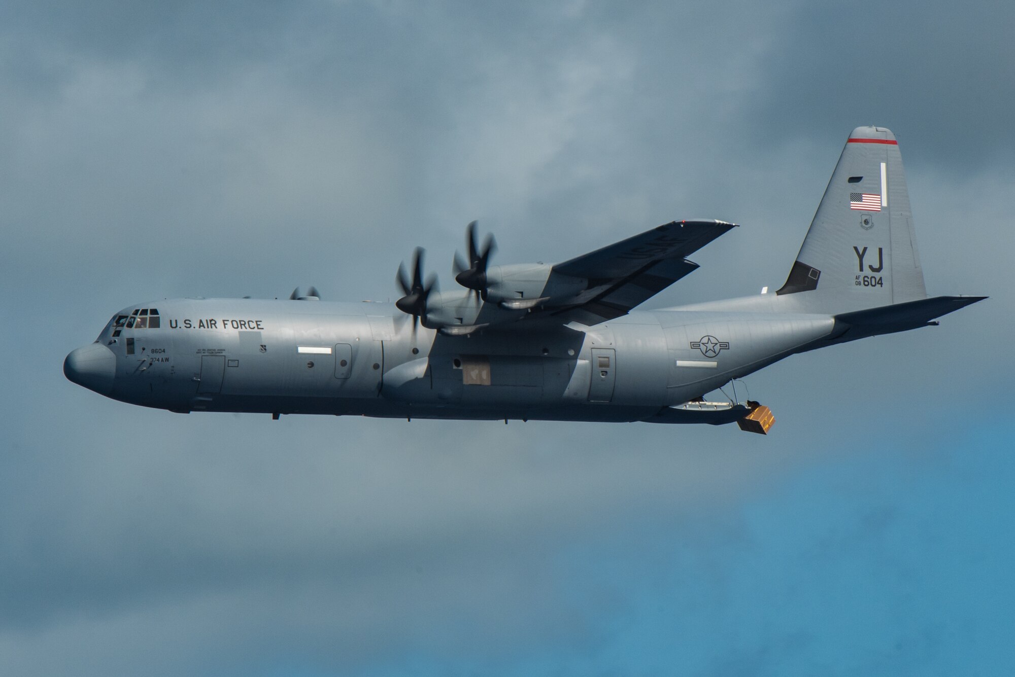 A C-130J Super Hercules assigned to the 36th Airlift Squadron,
