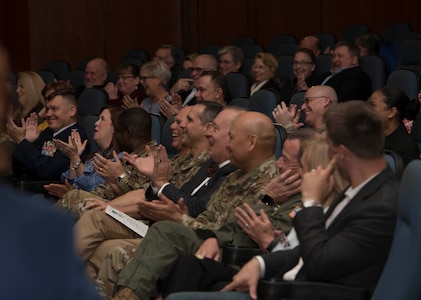 Col. Gregory S. Gilmour, outgoing Commander of the 315th Airlift Wing at JB Charleston, retired after 33 years of service across the U.S. Air Force Reserve and U.S. Navy at his retirement ceremony December 8, 2019, at JB Charleston.
“You couldn’t find a better character in a leader or a friend,” said Brig. Gen. Pennington, Mobilization Assistant to the Commander and President, Air University, Maxwell Air Force Base, Alabama. Pennington has known Gilmour for about 15 years through military service.