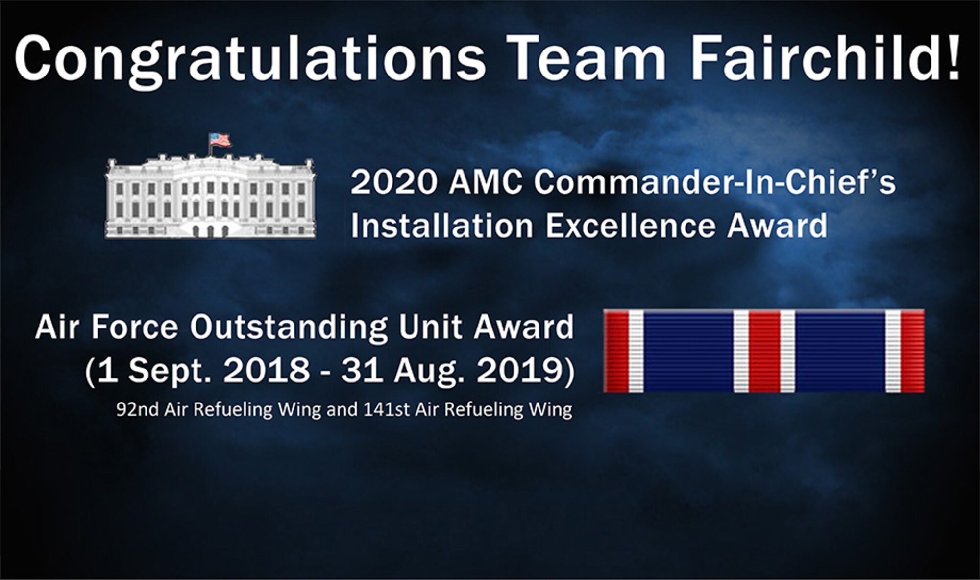 Fairchild awarded AMC nomination for 2019 CINC IEA award….earns “Honorable Mention” at Air Force level