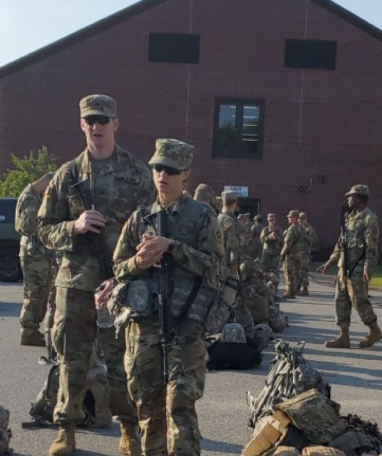 SGT Dana Valenia 68C with the 865th Combat Support Hospital