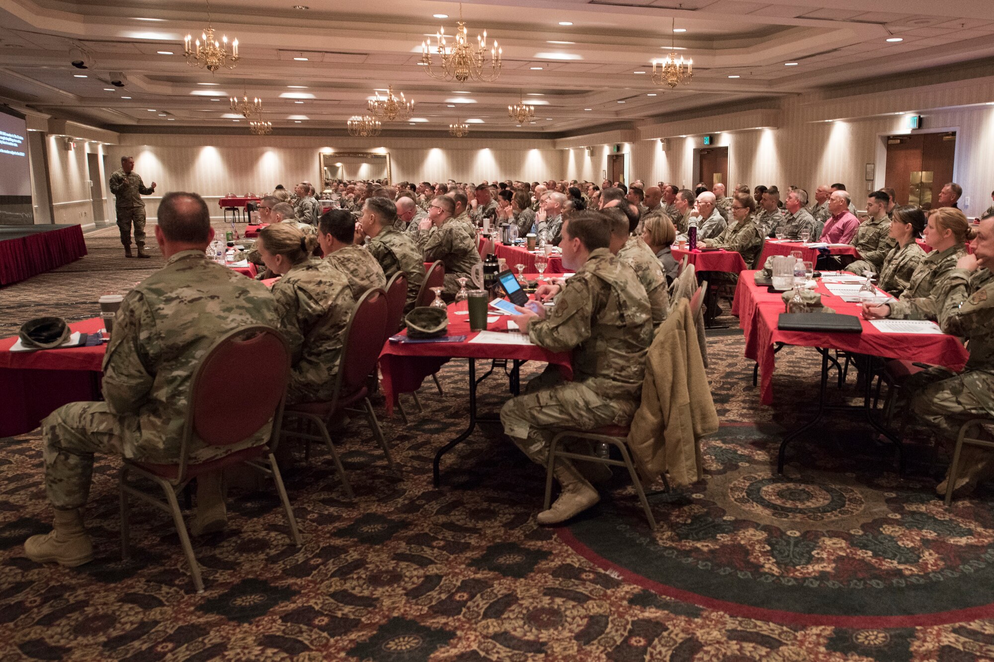 Nearly 200 Airmen from 40 Air National Guard units nation-wide attended the two-day course Contemporary Base Issues Course hosted by the 167th Airlift Wing and held at the Clarion Hotel and Conference Center in Shepherdstown, W.Va., Nov. 15, 2019.