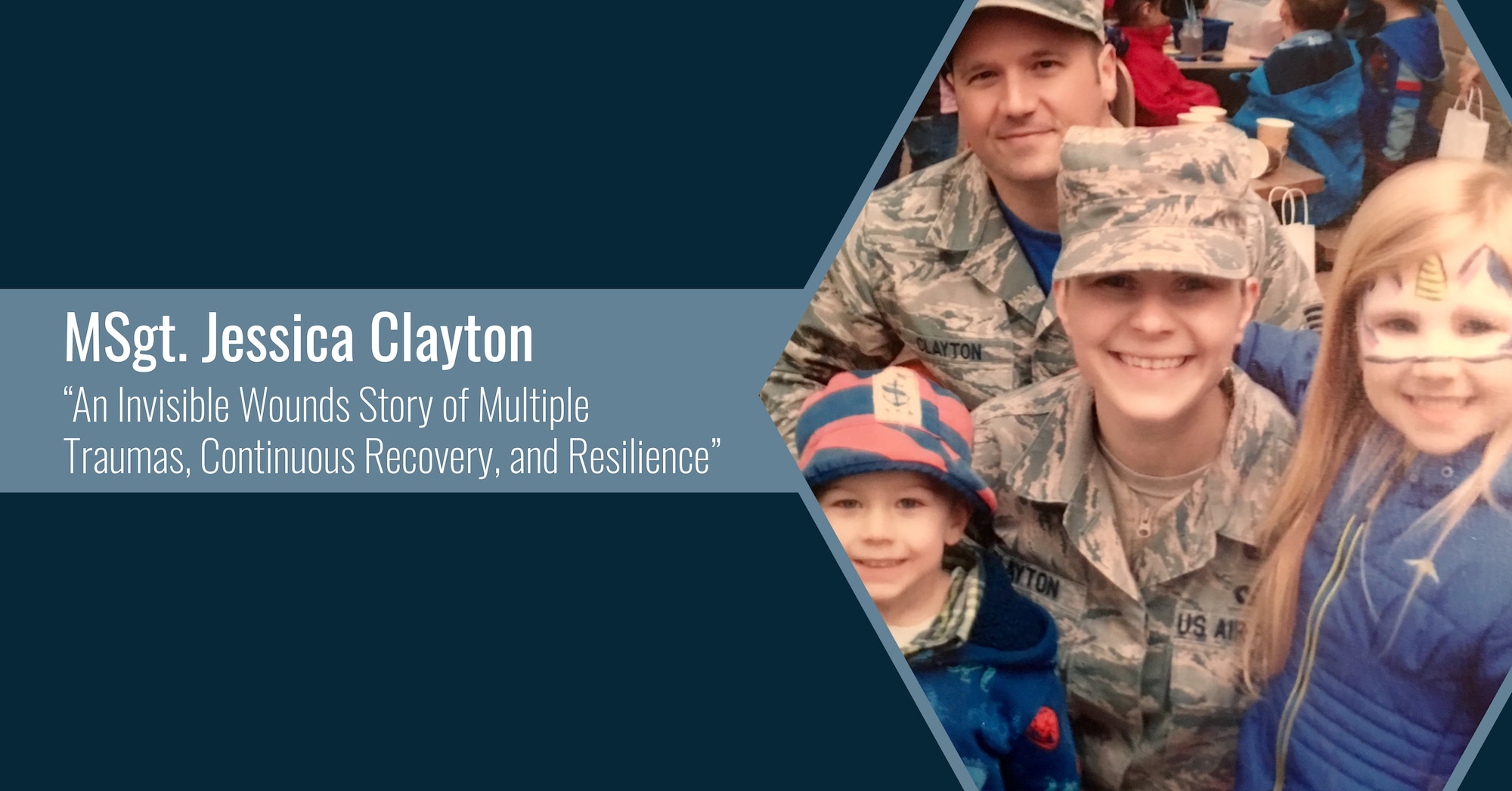Master Sgt. Jessica Clayton and her family. (Courtesy Photo)
