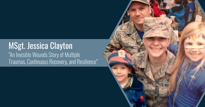 Master Sgt. Jessica Clayton and her family. (Courtesy Photo)