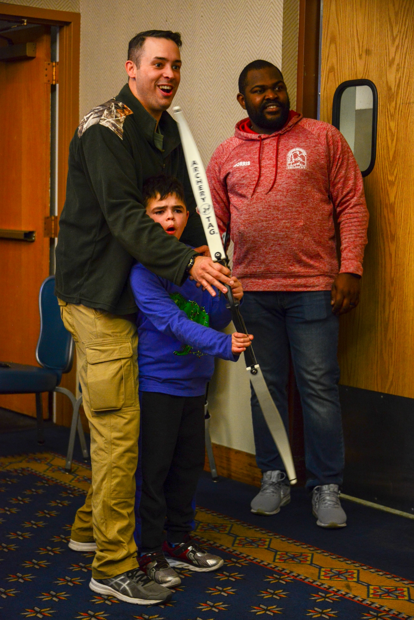 Photo of Father and son at Jingle Jubilee, Dec. 7, 2019.