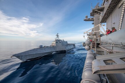 Theodore Roosevelt, Omaha Conduct First-of-Kind Refueling at Sea