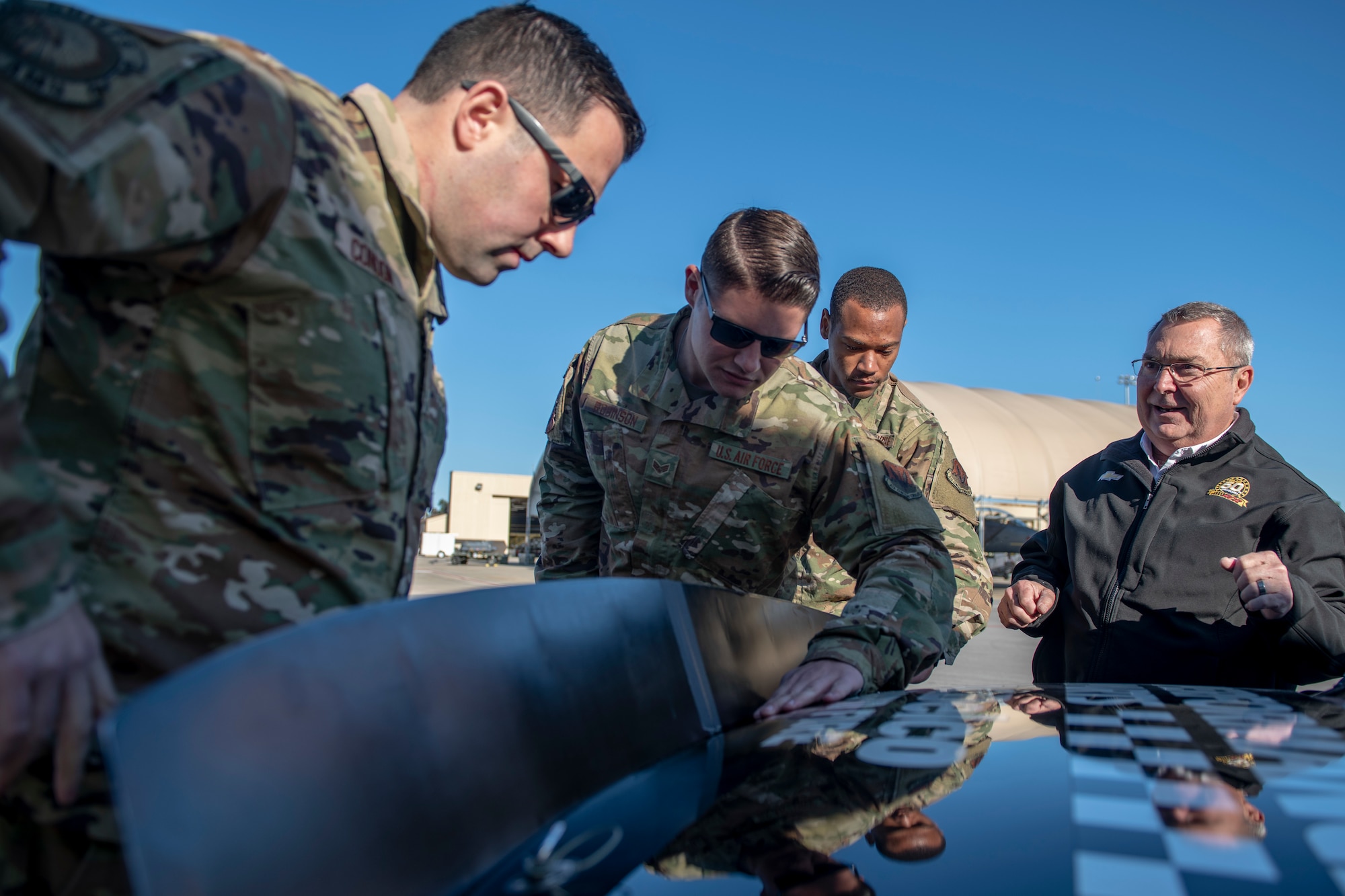 Fast cars and freedom; No. 3 NASCAR brought to SJ flightline