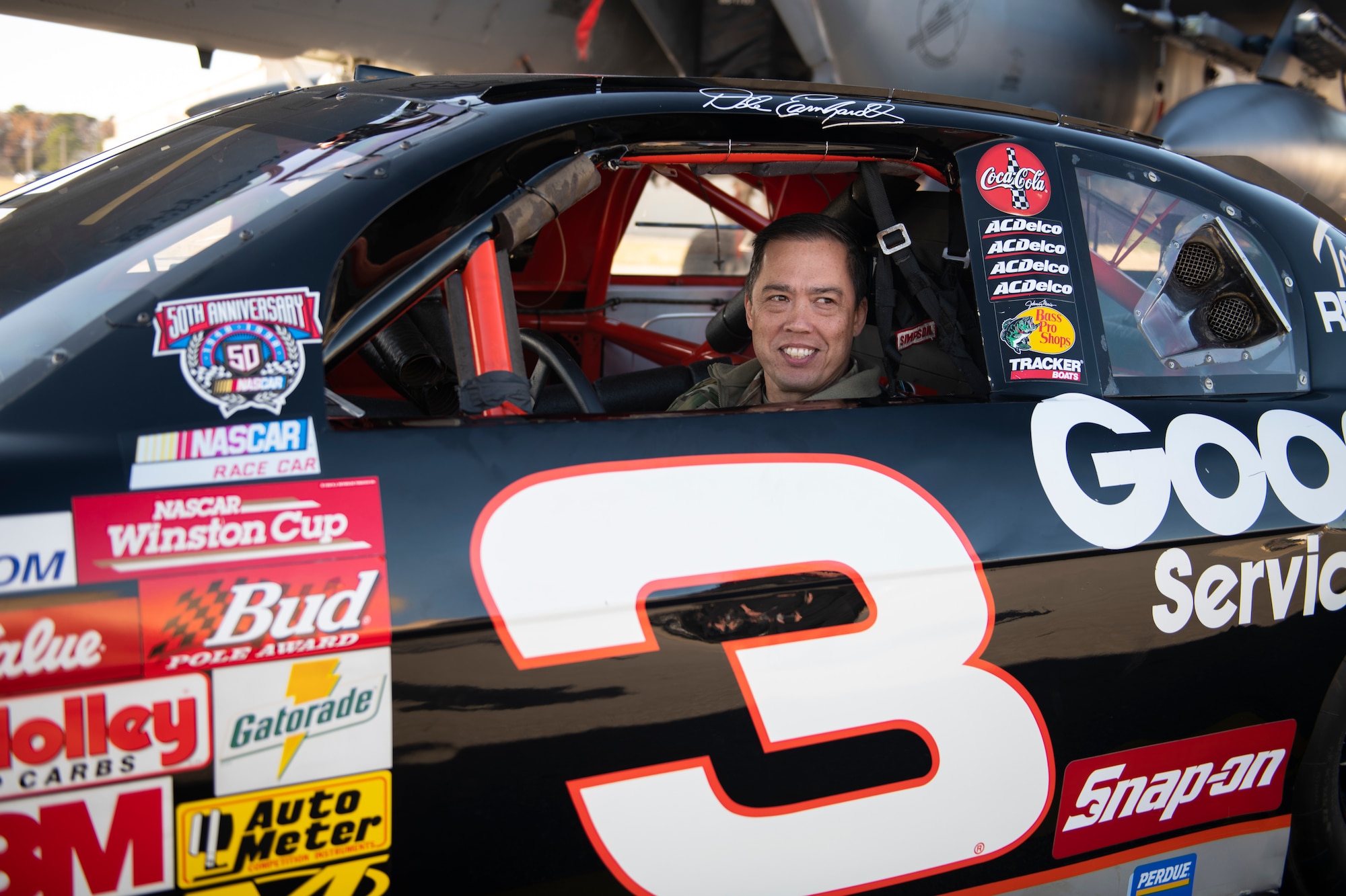 Fast cars and freedom; No. 3 NASCAR brought to SJ flightline