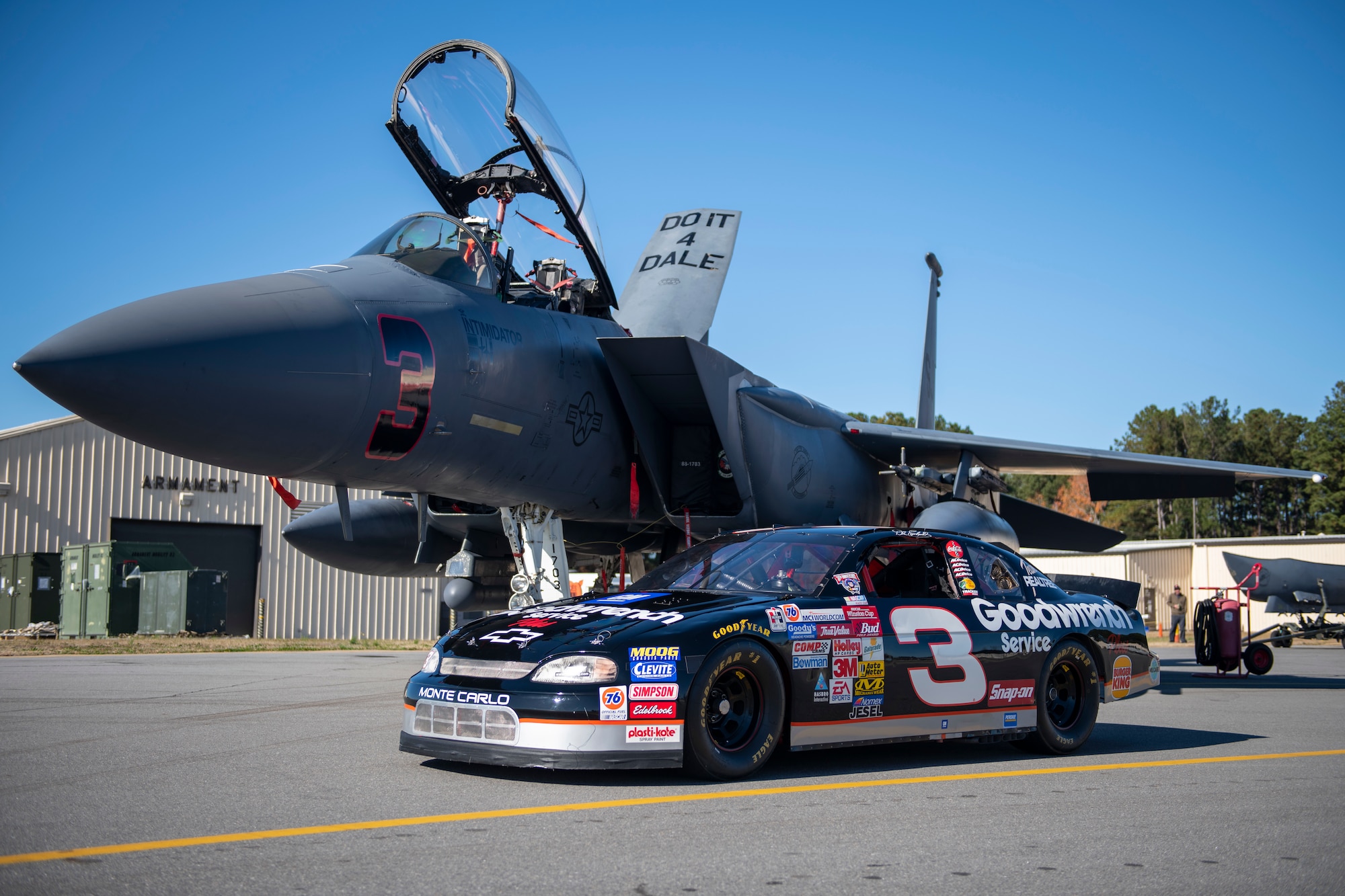 Fast cars and freedom; No. 3 NASCAR brought to SJ flightline