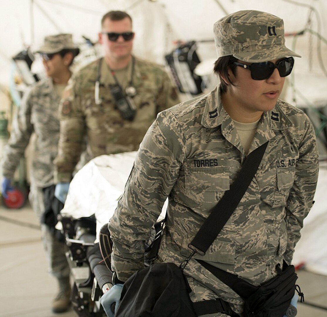 The Texas National Guard's 6th CERFP Task Force, which includes the 149th Medical Det-1 and Fatality Search and Recovery Team, participated in a response evaluation exercise Dec. 7, 2019, in Round Rock, Texas. The 6th CERFP is made up of Texas Air and Army National Guard members who may be called upon to assist first responders within FEMA region 6. These regions include Texas, Arkansas, Louisiana, Oklahoma and New Mexico.