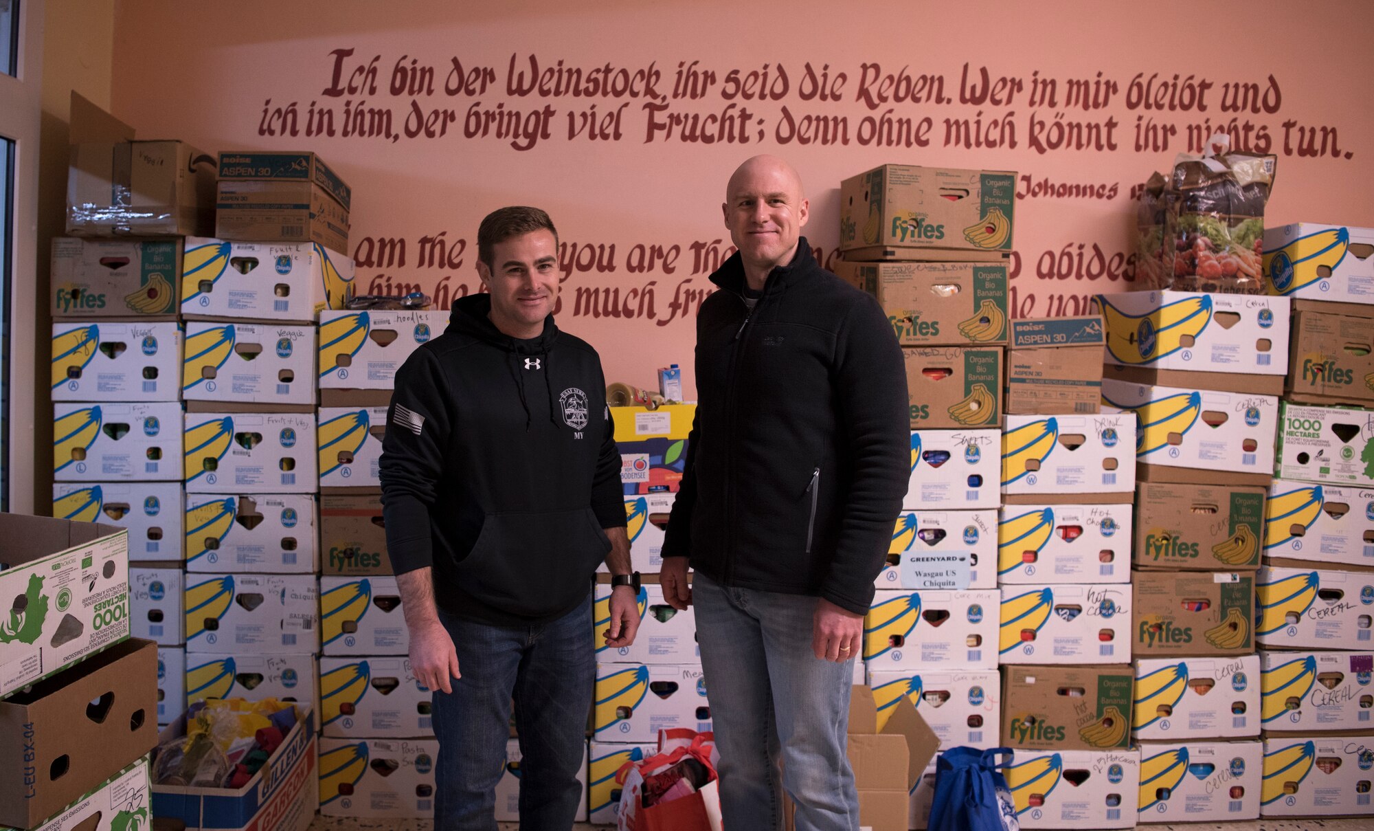 Trinity Baptist Church was the collection destination for all goods collected during the food drive.