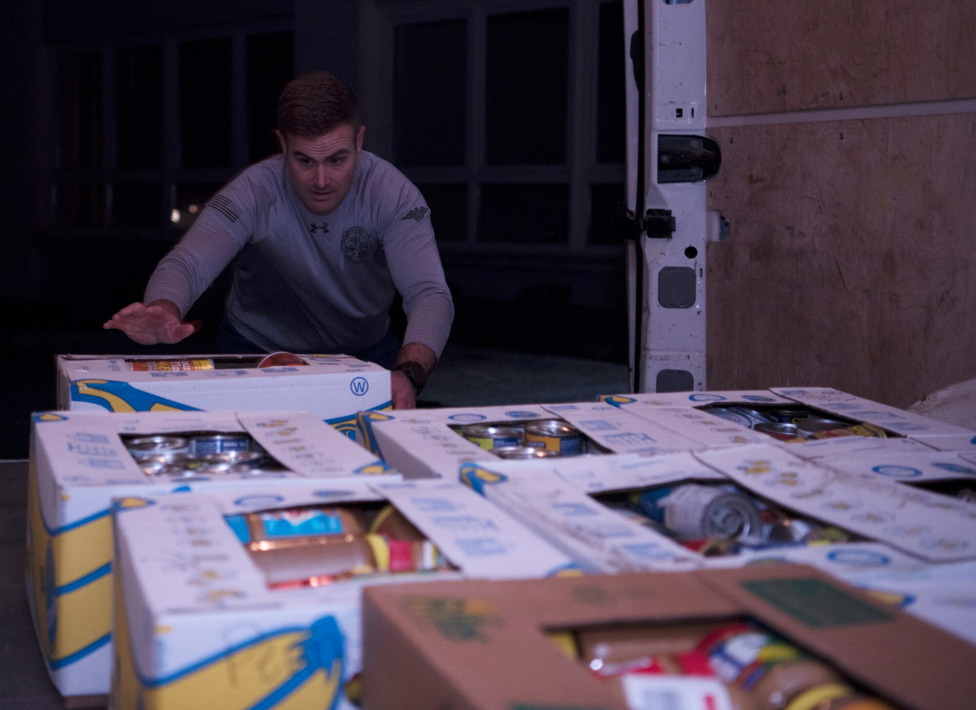 Over 100 Airmen donated goods to the food drive to support families in West Poland