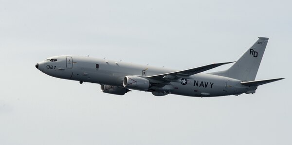 Foto de arquivo de uma marinha americana P-8A Poseidon.