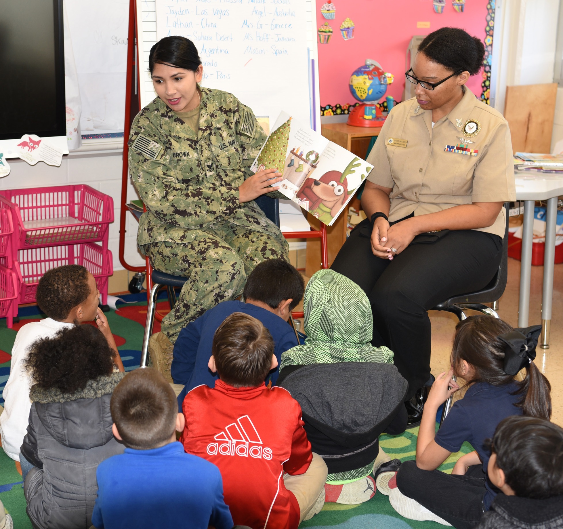 NRD SA Sailors visit local school for Pearl Harbor remembrance