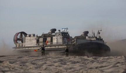 Marines beach landing craft