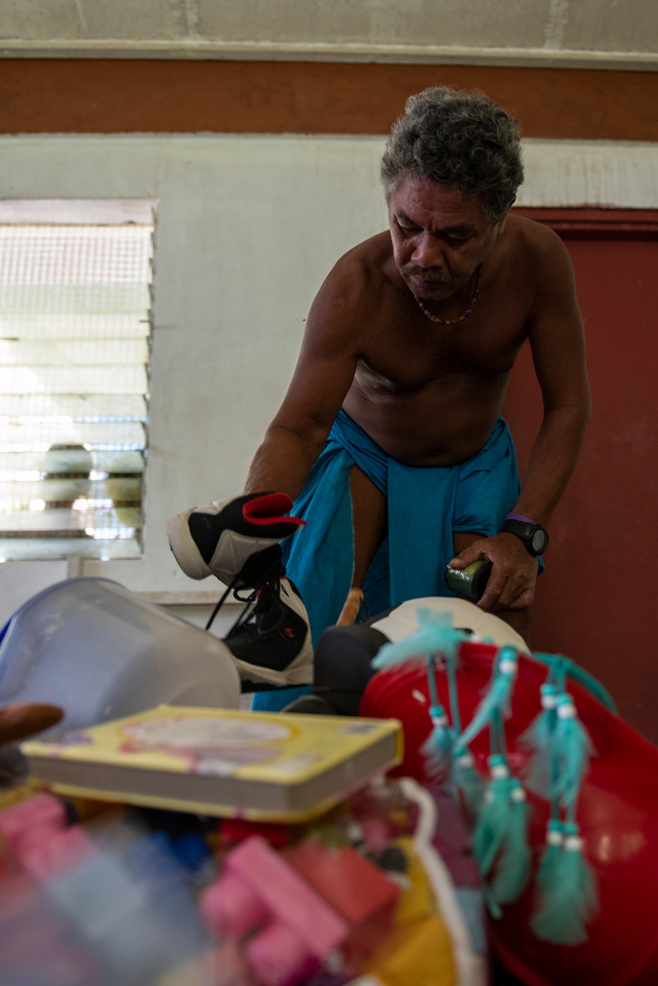 A village elder sorts