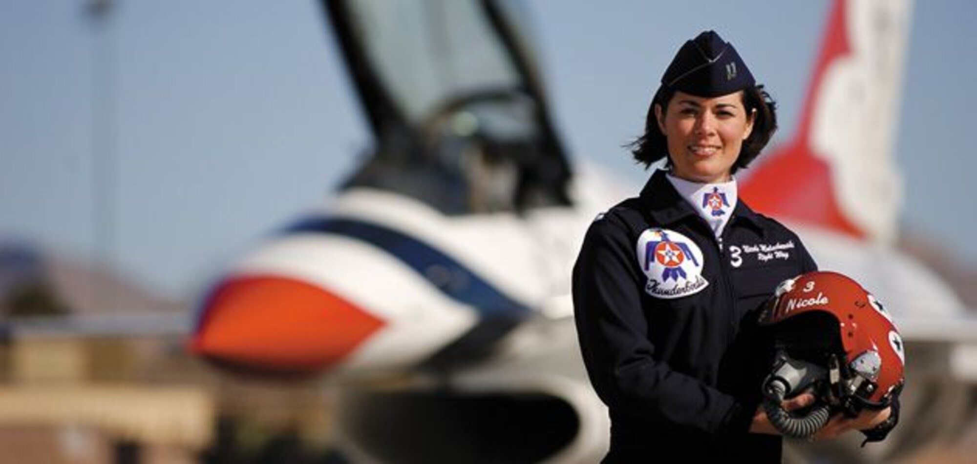 Retired Col. Nicole “FiFi” Malachowski, the first female Thunderbirds Air Demonstration Team pilot, will visit Schriever Air Force Base Dec. 19. Malachowski comes to share a message of resurgence. A concept that goes beyond resilience, Malachowski coined the word resurgence to describe the action of coming out a new, changed and better person from your circumstances and adversities. (Courtesy photo)