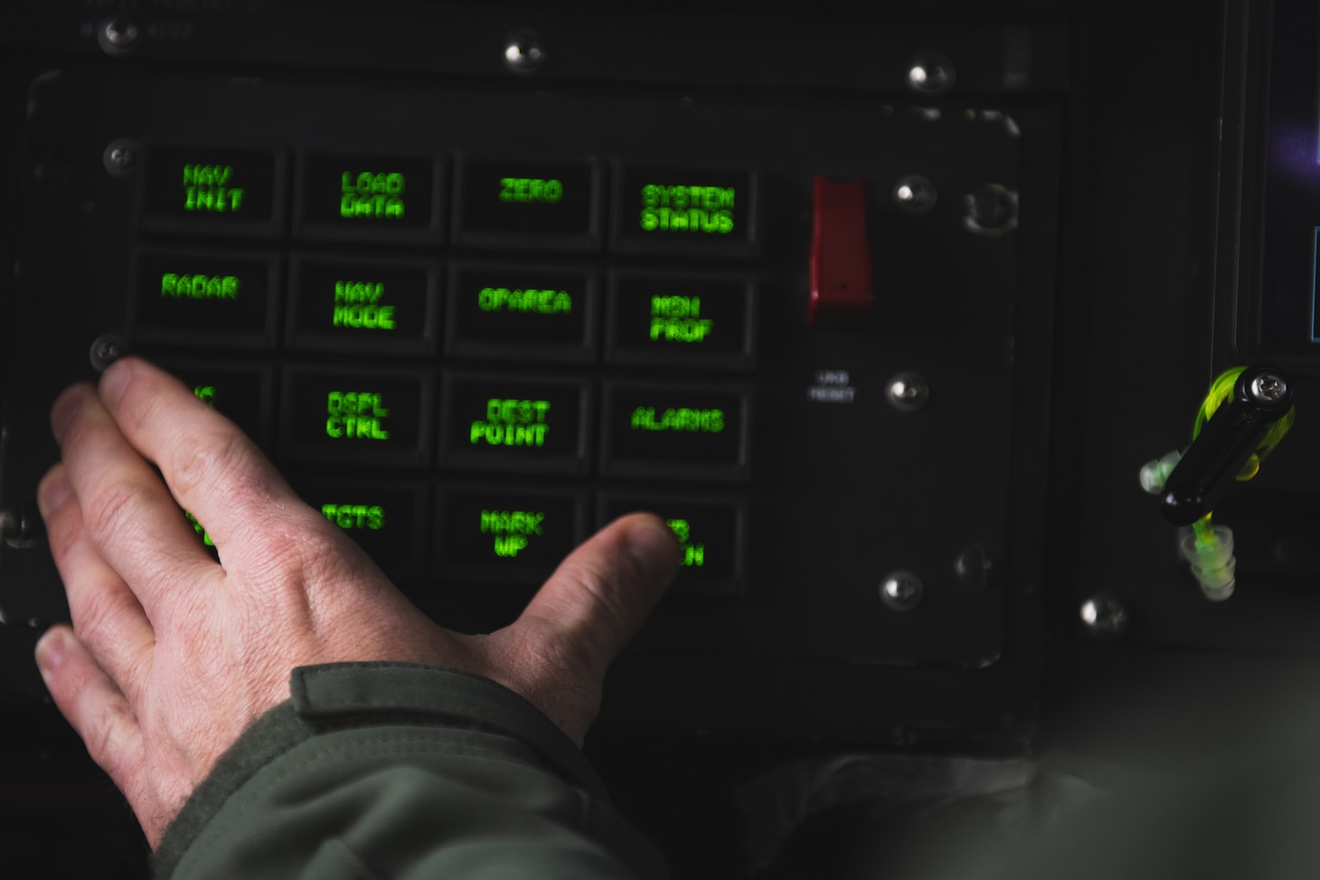 A control panel aboard an LCAC.