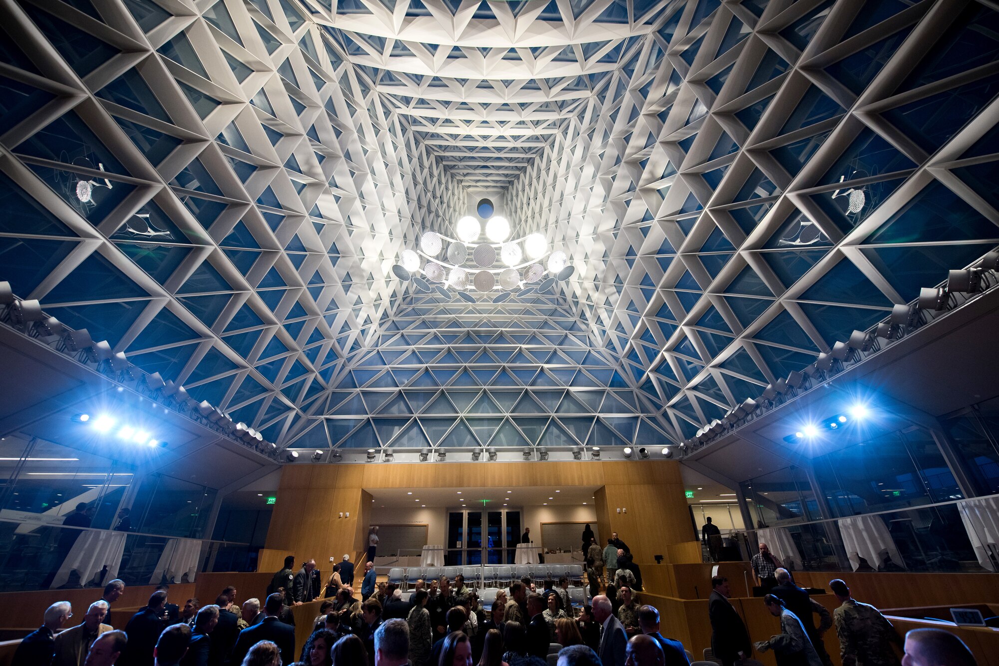 Col. Richard Cooney, department of behavioral sciences and leadership, and Col. Douglas Wickert, department of aeronautics, were formally sworn in as permanent professors during an investiture ceremony in Polaris Hall at the U.S. Air Force Academy, Colo., Dec. 6, 2019. President Dwight Eisenhower appointed Brig. Gen. Robert McDermott as the Academy's first permanent professor in 1957 and as the first permanent Dean of Faculty in 1959. Since then, 108 men and women have served as permanent professors. (U.S. Air Force photo by Trevor Cokley)