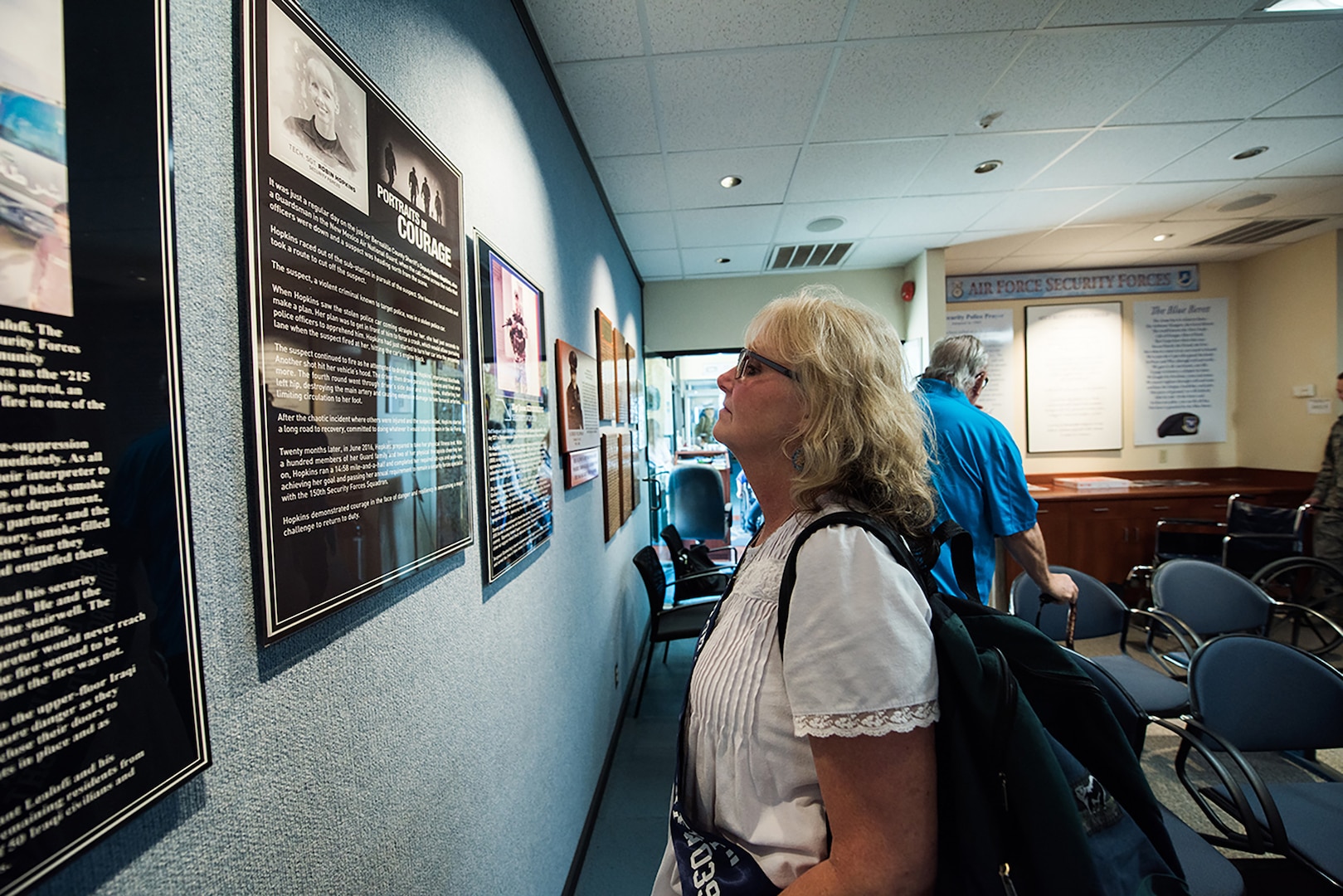 The women of flight W039, 3707th Squadron, of 1979, tour the Security Forces Museum Foundation, Oct. 18, 2019, at Joint Base San Antonio-Lackland, Texas.