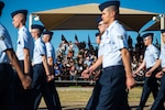 The women of flight W039, 3707th Squadron, of 1979, and their families, attend the U.S. Air Force basic military training graduation parade, Oct. 18, 2019, at Joint Base San Antonio-Lackland, Texas.