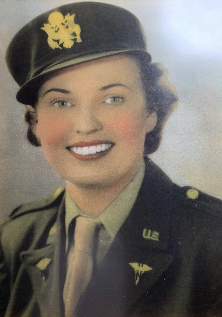 Freda Haworth Coate served in the U.S. Army Nurse Corps in the South Pacific from 1943-46. She advanced to the rank of first lieutenant and served in military hospitals in Australia and New Guinea. For her service, she was awarded the Victory Medal and Meritorious Unit Badge.