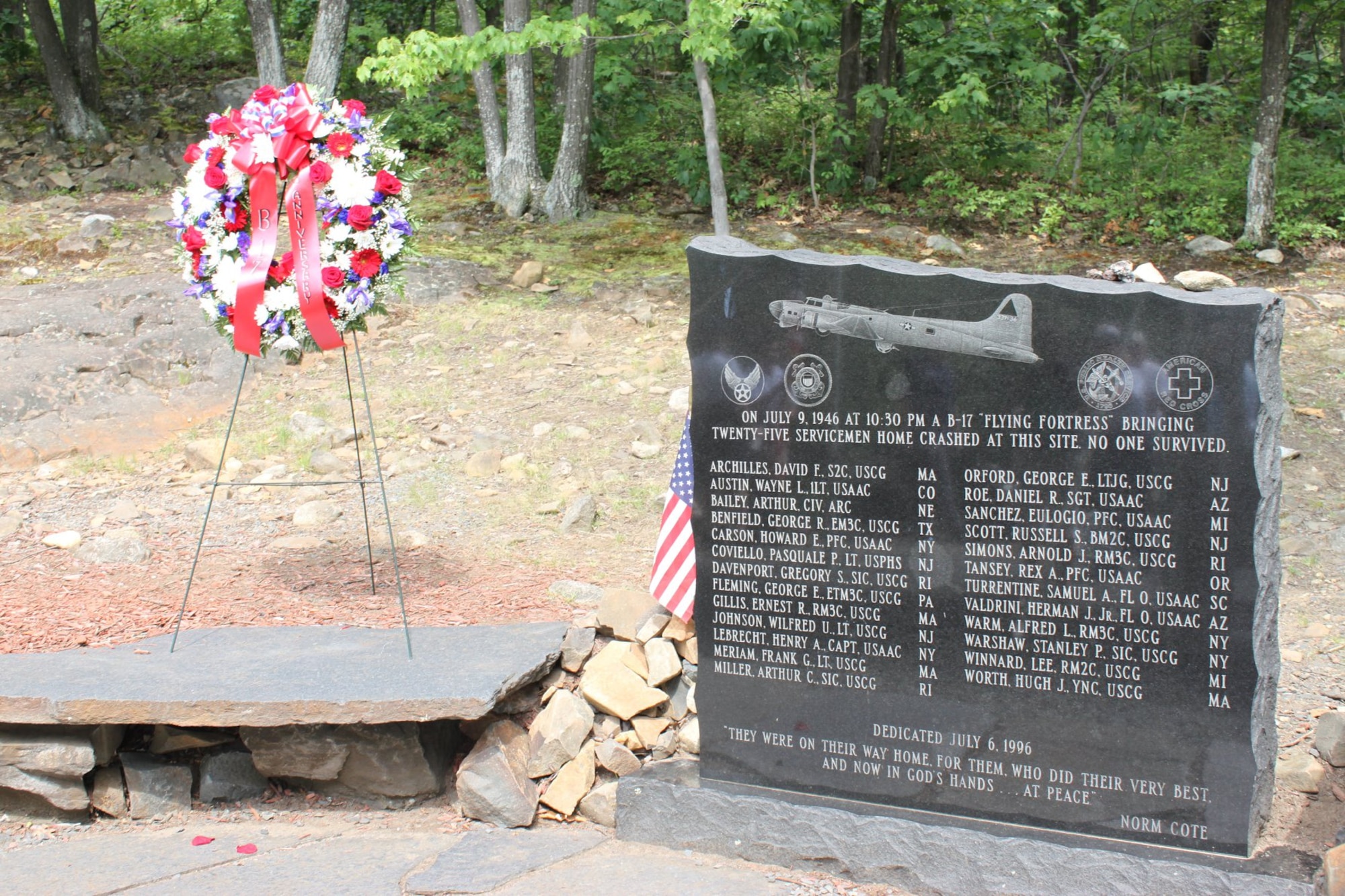 Westover CAP honors B-17 crash site