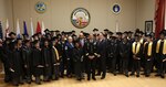 District of Columbia National Guard leadership and cadets from Class 53 District of Columbia National Guard Capital Guardian Youth Challenge Academy celebrate their graduation at the DCNG Armory Dec. 10. (Photo by Sgt. John Stephens, District of Columbia Army National Guard 715th Public Affairs Detachment)