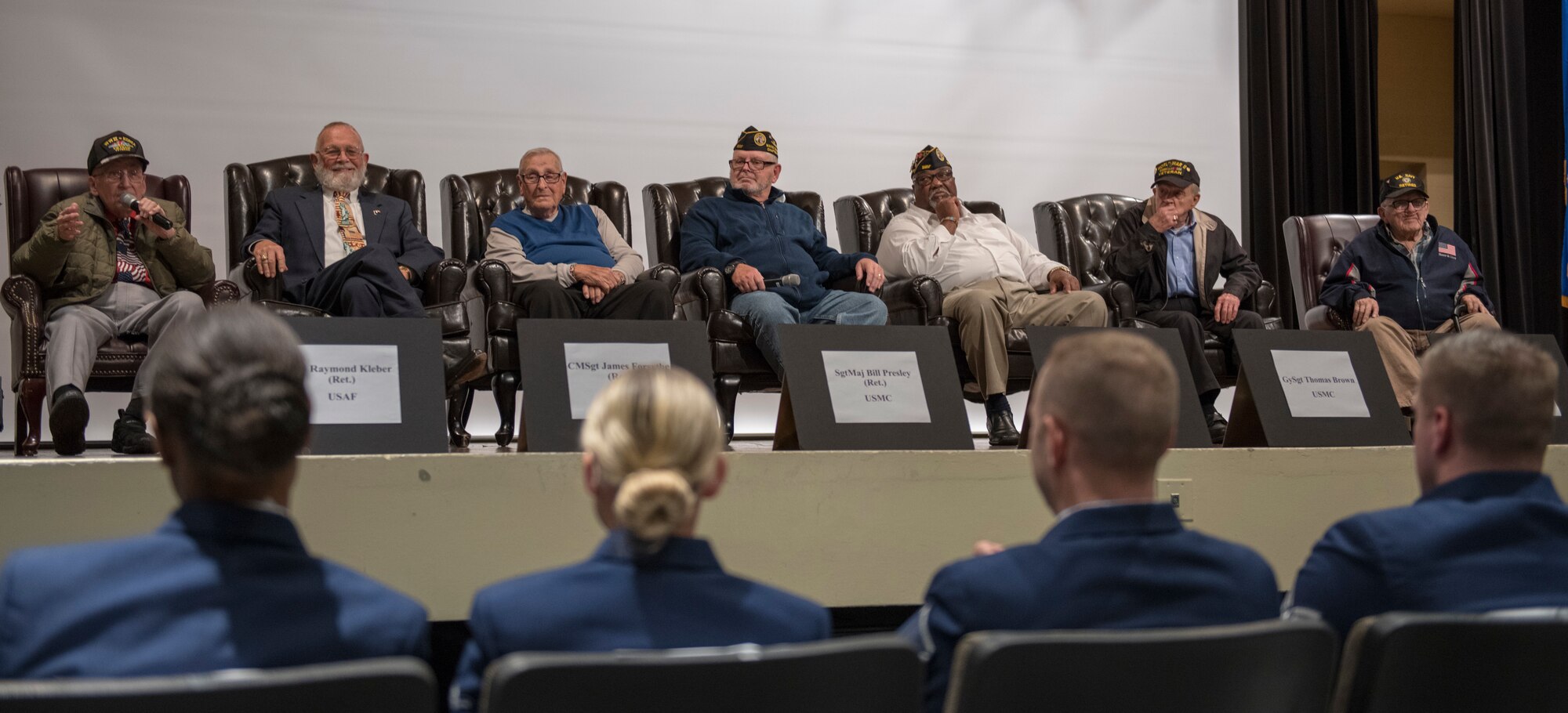 War Veterans speak at the Mission Support All Call