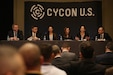 Cyber experts discuss data and sovereignty and how it pertains to Defending Forward during their panel at the International Conference on Cyber Conflict U.S.