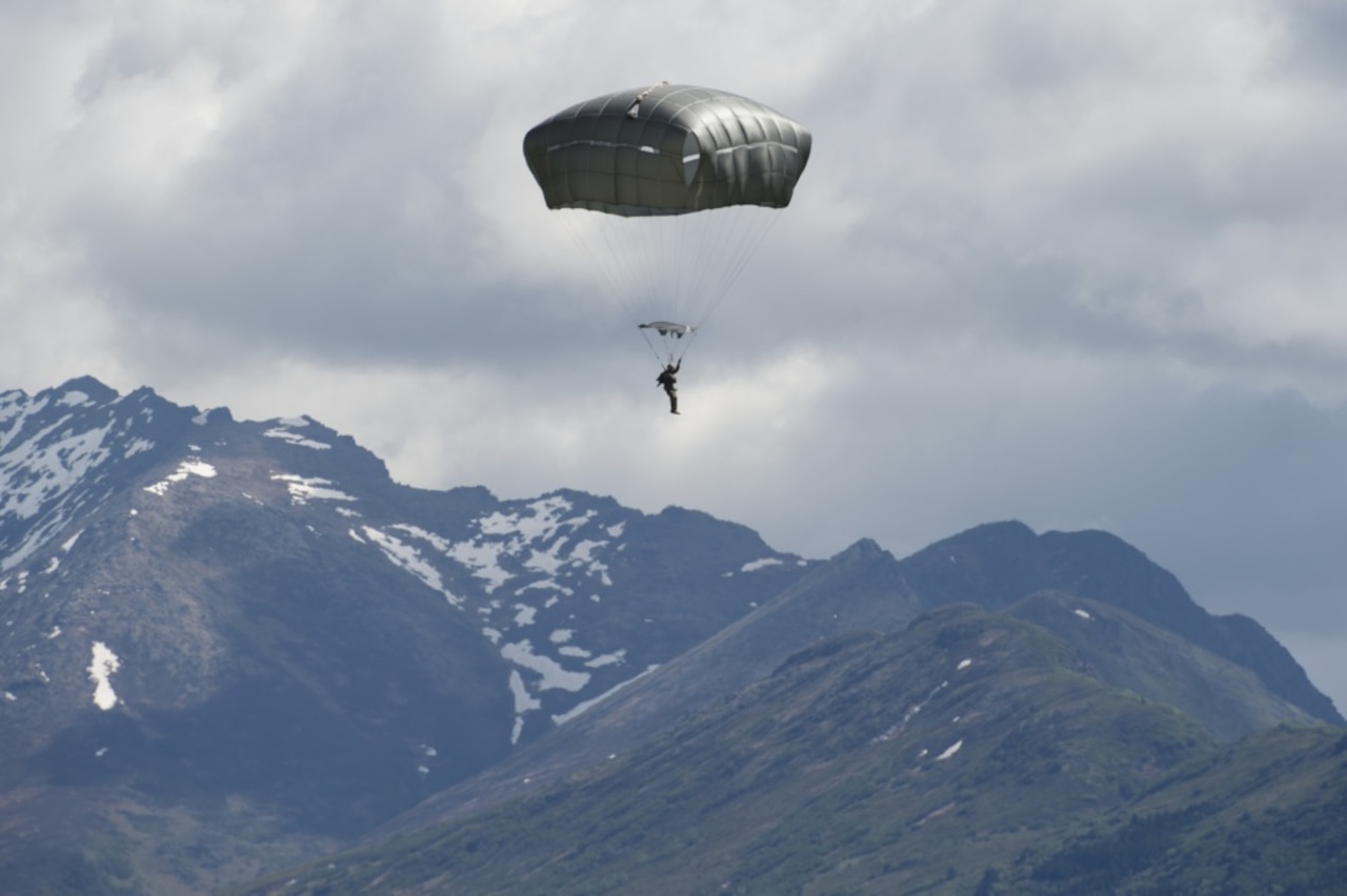 A paratrooper in Alaska