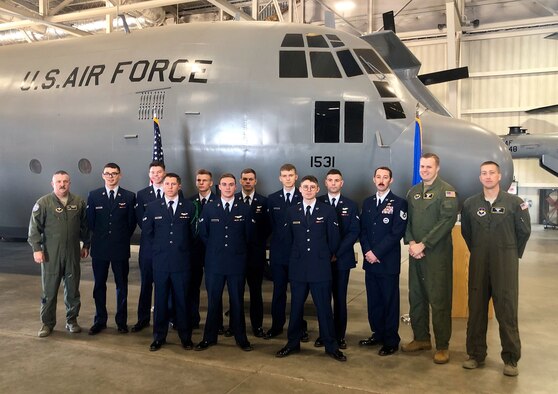 Nine Airmen graduate from the Basic Flight Engineer Course at the 344th Training Squadron, Career Enlisted Aviator Center of Excellence, as the first-ever class comprised completely of non-prior service students at Joint Base San Antonio-Lackland, Texas, 13 Dec. These new aviators will go on to man crew position on aircraft responsible for monitoring and controlling aircraft systems, computing aircraft performance, calculating weight and balance and cross checking pilot actions.