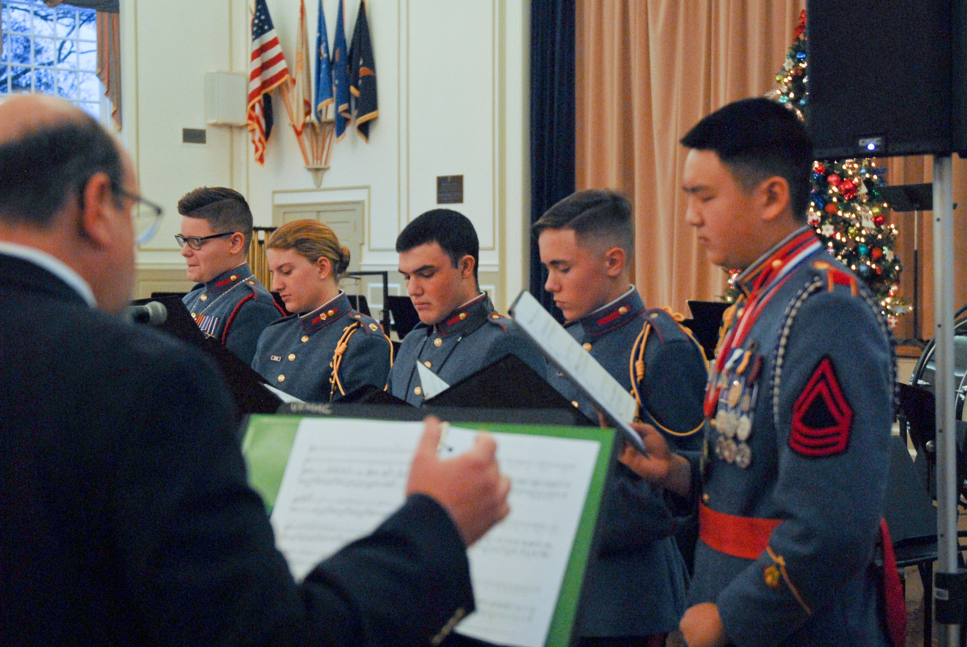 Army Reserve band mentors youth at Valley Forge Military Academy